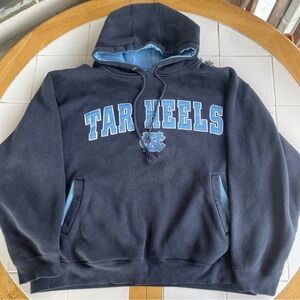 UNC Tar Heels Spellout Hoodie Large Y2K Champs Embroidered North Carolina